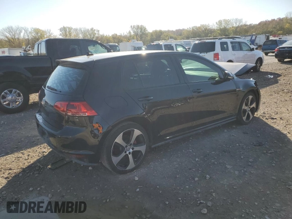 2015 Volkswagen GTI S z VIN 3VW5T7AU5FM100458, wystawiony jako Copart lot #77452564 z przebiegiem Nie podano mil oraz Szkoda całkowita • Salvage title. Historia ofert i sprzedaży dostępna na DreamBid. Obrazek 3.