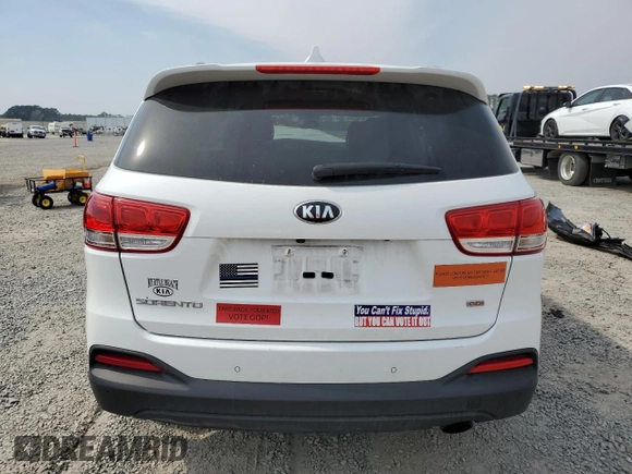 2016 Kia Sorento LX with VIN 5XYPG4A31GG181852, listed as a Copart auction lot 48906085 with 35,413 mi miles and Salvage Title. Bid and sale history available at DreamBid. Image 6.