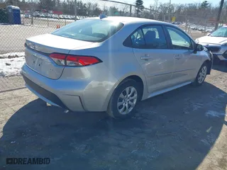 2020 Toyota Corolla LE with VIN 5YFEPRAE8LP124558, listed as a IAAI auction lot 41606511 with 13,529 mi miles. Bid and sale history available at carsss.com. Image 4.