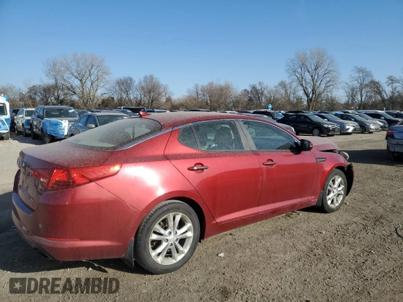 2013 Kia Optima EX with VIN 5XXGN4A79DG221796, listed as a Copart auction lot 49491285 with 106,145 mi miles and Salvage Title. Bid and sale history available at carsss.com. Image 3.