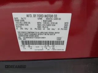 2016 Ford Explorer Sport with VIN 1FM5K8GT1GGA13951, listed as a IAAI auction lot 42434583 with 115,971 mi miles and . Bid and sale history available at DreamBid. Image 9.