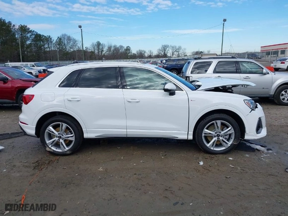 2023 Audi Q3 S line Premium Plus with VIN WA1EECF36P1140594, listed as a IAAI auction lot 41283650 with 14,793 mi miles. Bid and sale history available at carsss.com. Image 13.