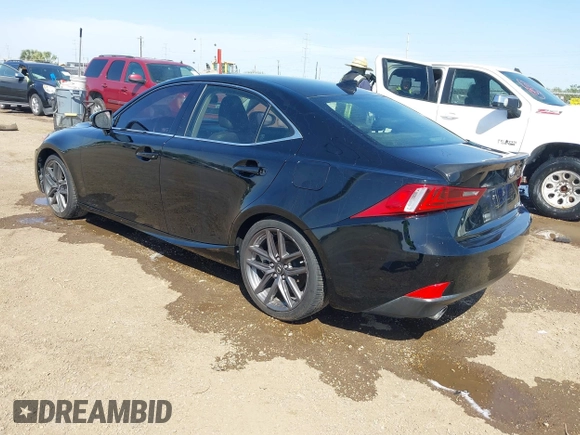 2015 Lexus IS 350 with VIN JTHBE1D20F5015443, listed as a IAAI auction lot 41792413 with 108,409 mi miles and . Bid and sale history available at DreamBid. Image 3.