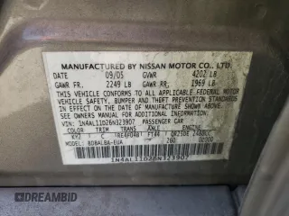 2006 Nissan Altima S z VIN 1N4AL11D26N323907, wystawiony jako Copart lot #52725315 z przebiegiem Nie podano mil oraz Szkoda całkowita • Salvage title. Historia ofert i sprzedaży dostępna na DreamBid. Obrazek 12.
