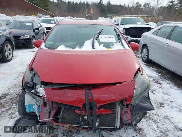2012 Toyota Prius One with VIN JTDKN3DU3C5439290, listed as a IAAI auction lot 41560014 with 266,761 mi miles. Bid and sale history available at carsss.com. Image 13.