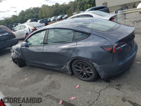2022 Tesla Model 3 Long Range with VIN 5YJ3E1EB8NF182876, listed as a Copart auction lot 72987614 with Not Provided miles and Salvage Title. Bid and sale history available at DreamBid. Image 2.