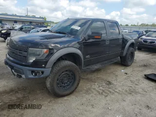 2014 Ford F-150 SVT Raptor with VIN 1FTFW1R60EFB24554, listed as a Copart auction lot 60259144 with 181,027 mi miles and Salvage Title. Bid and sale history available at carsss.com. Image 1.