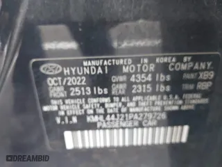2023 Hyundai Sonata SEL Plus with VIN KMHL44J21PA279726, listed as a IAAI auction lot 41915491 with 52,834 mi miles. Bid and sale history available at carsss.com. Image 9.