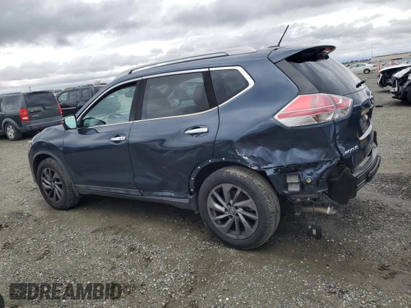 2016 Nissan Rogue SV with VIN 5N1AT2MT7GC844620, listed as a Copart auction lot 48819295 with 88,431 mi miles and Salvage Title. Bid and sale history available at carsss.com. Image 2.