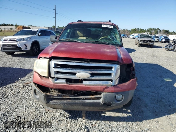 2007 Ford Expedition XLT with VIN 1FMFU15597LA48867, listed as a Copart auction lot 47852845 with 270,452 mi miles and Salvage title. Bid and sale history available at DreamBid. Image 5.