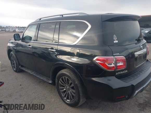 2019 Nissan Armada Platinum z VIN JN8AY2NF0K9351290, wystawiony jako IAAI lot #41234737 z przebiegiem 118 737 mil mil oraz . Historia ofert i sprzedaży dostępna na DreamBid. Obrazek 3.