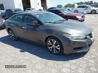 2016 Nissan Maxima 3.5 SV with VIN 1N4AA6AP0GC430772, listed as a IAAI auction lot 42161428 with 91,161 mi miles. Bid and sale history available at carsss.com. Image 1.
