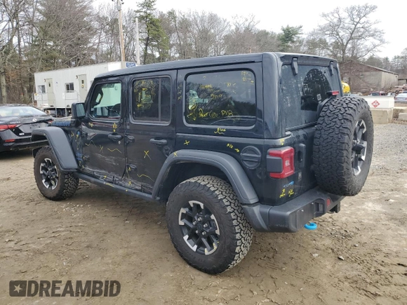 2024 Jeep Wrangler Rubicon X z VIN 1C4RJXR65RW143217, wystawiony jako Copart lot #49298355 z przebiegiem 21 819 mil mil oraz Szkoda całkowita • Salvage title. Historia ofert i sprzedaży dostępna na DreamBid. Obrazek 2.