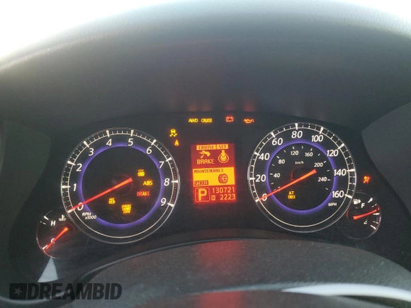 2008 Infiniti EX Journey with VIN JNKAJ09F68M358876, listed as a Copart auction lot 78178814 with 130,721 mi miles and Salvage Title. Bid and sale history available at DreamBid. Image 9.
