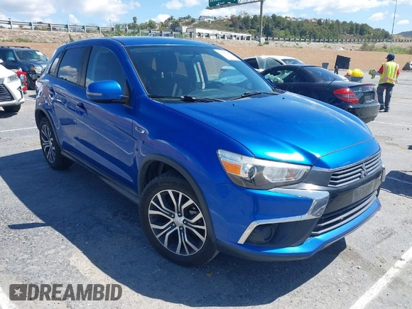 2016 Mitsubishi Outlander Sport 2.0 ES with VIN JA4AP3AU0GZ064591, listed as a IAAI auction lot 41955956 with 110,443 mi miles. Bid and sale history available at carsss.com. Image 1.