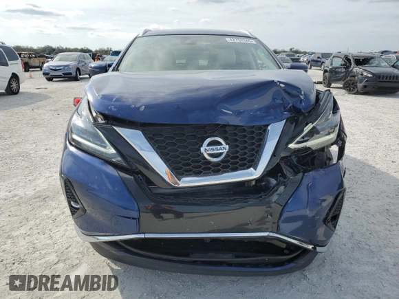 2022 Nissan Murano SL with VIN 5N1AZ2CJ1NC113032, listed as a Copart auction lot 42753345 with 36,868 mi miles and Non Repairable. Bid and sale history available at carsss.com. Image 5.