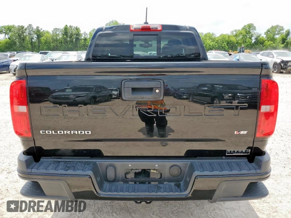 2022 Chevrolet Colorado 2WD LT with VIN 1GCGSCEN9N1248375, listed as a Copart auction lot 59749425 with 65,608 mi miles and Salvage title. Bid and sale history available at DreamBid. Image 6.