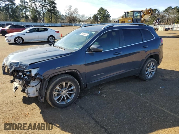 2021 Jeep Cherokee Latitude Lux with VIN 1C4PJLMX2MD218220, listed as a Copart auction lot 88134925 with 62,338 mi miles and Salvage Title. Bid and sale history available at carsss.com. Image 1.