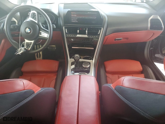 2019 BMW 8 Series M850i xDrive with VIN WBAFY4C59KBX38790, listed as a Copart auction lot 69656654 with 30,863 mi miles and Salvage Title. Bid and sale history available at carsss.com. Image 8.