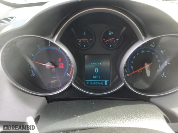 2012 Chevrolet Cruze LT w/1LT with VIN 1G1PF5SC2C7344984, listed as a Copart auction lot 52523485 with 123,627 mi miles and Salvage Title. Bid and sale history available at carsss.com. Image 9.