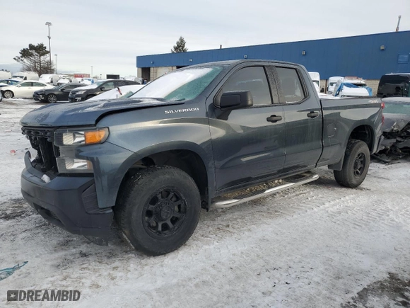 2019 Chevrolet Silverado 1500 Work Truck with VIN 1GCRYAEH1KZ281597, listed as a Copart auction lot 45844875 with 65,871 mi miles and Salvage Title. Bid and sale history available at carsss.com. Image 1.
