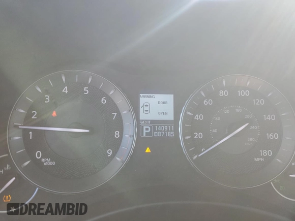2012 Infiniti M37 with VIN JN1BY1AR3CM394422, listed as a Copart auction lot 44922485 with 140,911 mi miles and Salvage Title. Bid and sale history available at carsss.com. Image 9.