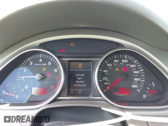 2009 Audi Q7 with VIN WA1AY74LX9D013784, listed as a IAAI auction lot 42551669 with 196,806 mi miles and . Bid and sale history available at DreamBid. Image 7.