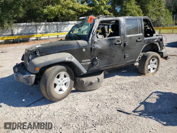 2018 Jeep Wrangler JK Unlimited Sport S with VIN 1C4BJWDG9JL884536, listed as a Copart auction lot 76707124 with 169,277 mi miles and Salvage Title. Bid and sale history available at carsss.com. Image 1.