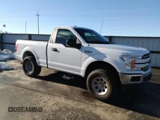 2018 Ford F-150 XL with VIN 1FTMF1E50JKD81901, listed as a Copart auction lot 43974875 with 59,973 mi miles and Salvage Title. Bid and sale history available at carsss.com. Image 4.