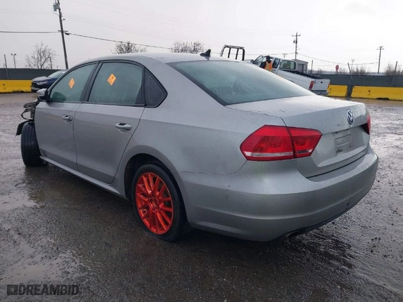 2014 Volkswagen Passat Wolfsburg Ed with VIN 1VWAT7A39EC067390, listed as a IAAI auction lot 41555240 with 151,147 mi miles. Bid and sale history available at carsss.com. Image 3.