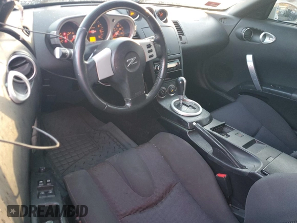 2005 Nissan 350Z Touring with VIN JN1AZ34E35M651515, listed as a Copart auction lot 45139935 with 107,963 mi miles and Salvage Title. Bid and sale history available at carsss.com. Image 8.