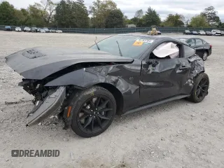 2024 Ford Mustang Dark Horse with VIN 1FA6P8R0XR5504259, listed as a Copart auction lot 76193704 with 0 mi miles and Salvage Title. Bid and sale history available at carsss.com. Image 1.