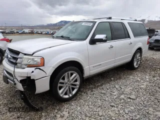 2016 Ford Expedition Max Platinum with VIN 1FMJK1MT5GEF52174, listed as a Copart auction lot 49000355 with 112,451 mi miles and Salvage title. Bid and sale history available at DreamBid. Image 1.