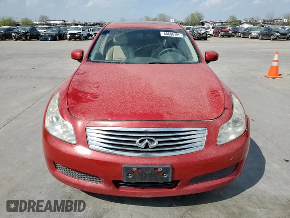 2008 Infiniti G35 Sedan Journey with VIN JNKBV61E58M208711, listed as a Copart auction lot 50606105 with 207,419 mi miles and Clean Title. Bid and sale history available at carsss.com. Image 5.