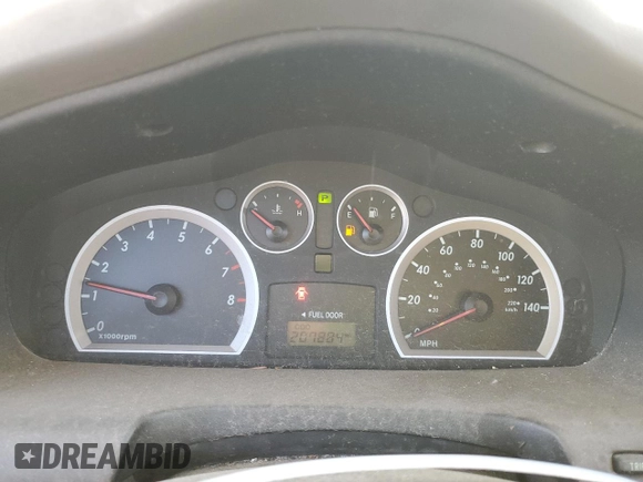 2006 Hyundai Santa Fe GLS with VIN KM8SC13D66U051116, listed as a Copart auction lot 79662704 with 207,884 mi miles and Clean Title. Bid and sale history available at carsss.com. Image 9.