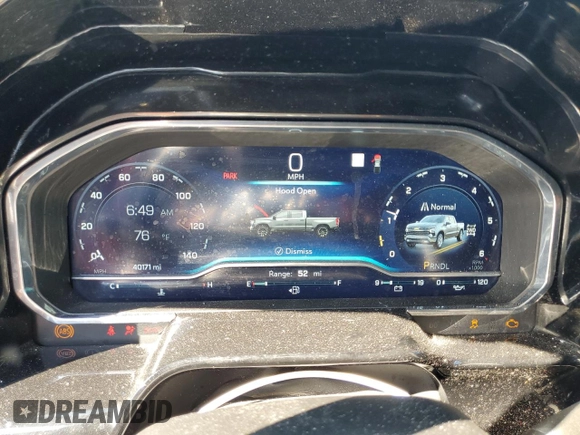 2022 Chevrolet Silverado 1500 RST with VIN 1GCUDEED8NZ503387, listed as a Copart auction lot 46640075 with 40,171 mi miles and Non Repairable. Bid and sale history available at DreamBid. Image 9.