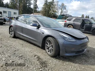 2021 Tesla Model 3 Standard Range Plus with VIN 5YJ3E1EA3MF017744, listed as a Copart auction lot 51513405 with 96,912 mi miles and Salvage Title. Bid and sale history available at carsss.com. Image 4.