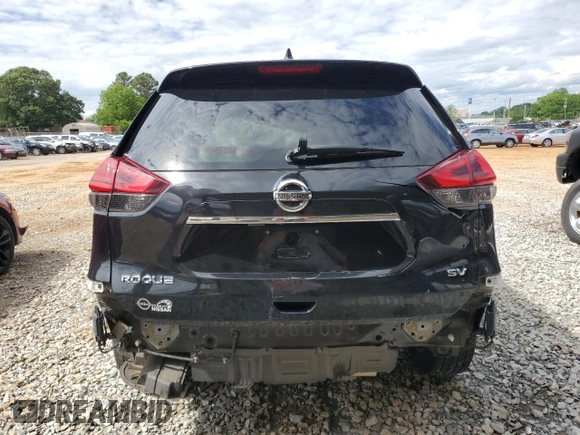 2020 Nissan Rogue SV with VIN KNMAT2MT3LP511192, listed as a Copart auction lot 55029255 with 110,947 mi miles and Salvage title. Bid and sale history available at DreamBid. Image 6.