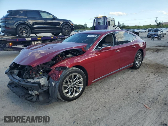 2019 Lexus LS 500 with VIN JTHB51FF0K5009992, listed as a Copart auction lot 79403714 with 49,433 mi miles and Salvage title. Bid and sale history available at DreamBid. Image 1.