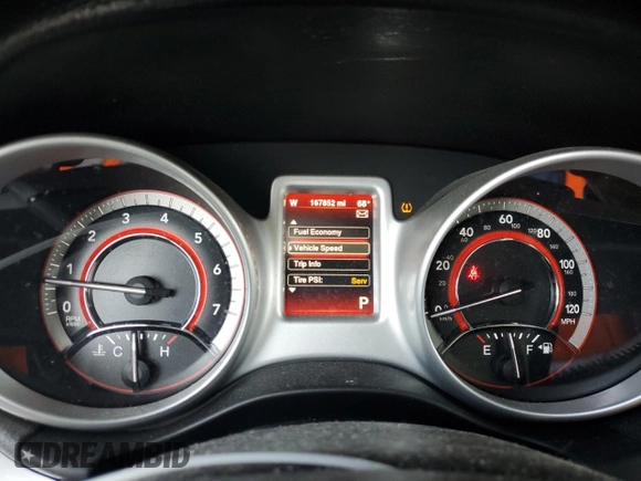 2014 Dodge Journey SXT with VIN 3C4PDCBB5ET198619, listed as a Copart auction lot 54229165 with 167,852 mi miles and Salvage Title. Bid and sale history available at carsss.com. Image 9.