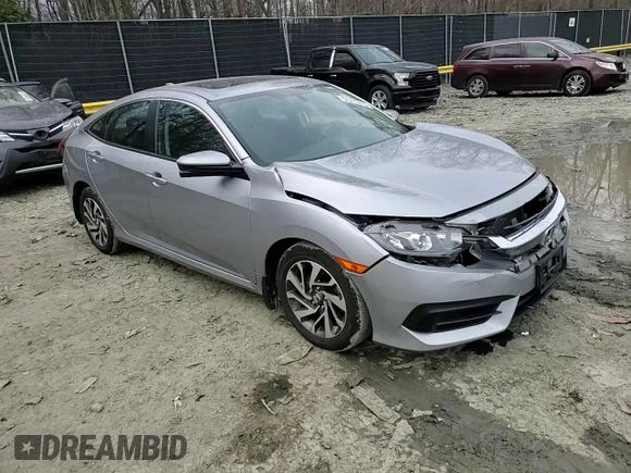 2018 Honda Civic EX with VIN 2HGFC2F75JH532134, listed as a Copart auction lot 51215215 with 35,189 mi miles and Salvage Title. Bid and sale history available at DreamBid. Image 10.