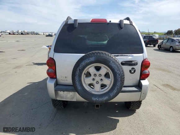 2002 Jeep Liberty Limited with VIN 1J4GL58K02W327114, listed as a Copart auction lot 48366485 with 227,638 mi miles and Clean Title. Bid and sale history available at carsss.com. Image 6.
