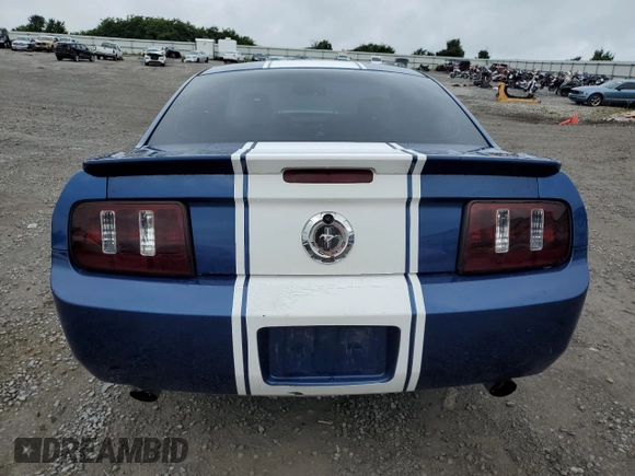 2008 Ford Mustang Deluxe with VIN 1ZVHT80N185182565, listed as a Copart auction lot 61276625 with 172,421 mi miles and Salvage title. Bid and sale history available at DreamBid. Image 6.