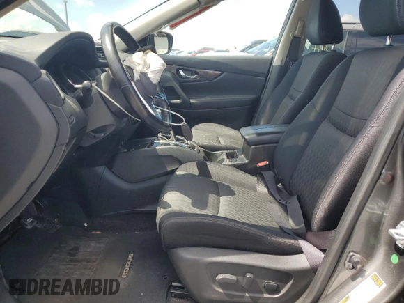 2017 Nissan Rogue S with VIN JN8AT2MV2HW017215, listed as a Copart auction lot 64827675 with 84,169 mi miles and Salvage title. Bid and sale history available at DreamBid. Image 7.