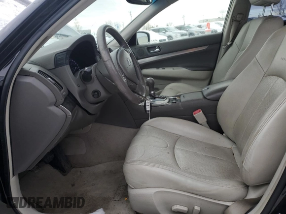 2012 Infiniti G37 x with VIN JN1CV6AR9CM673089, listed as a Copart auction lot 41621245 with 213,749 mi miles and Salvage Title. Bid and sale history available at DreamBid. Image 7.