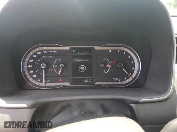 2022 Hyundai Santa Cruz SEL with VIN 5NTJB4AEXNH018789, listed as a Copart auction lot 61260335 with 74,992 mi miles and Salvage title. Bid and sale history available at DreamBid. Image 9.