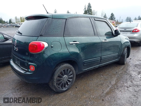 2014 FIAT 500L Easy with VIN ZFBCFABH9EZ003635, listed as a IAAI auction lot 41980367 with 89,957 mi miles. Bid and sale history available at carsss.com. Image 4.