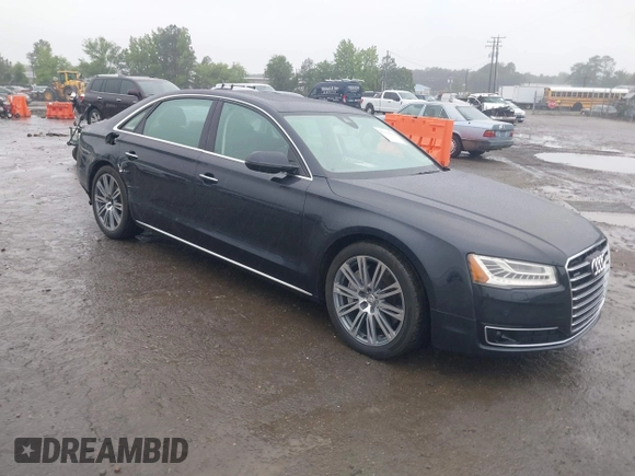 2015 Audi A8 4.0T with VIN WAU32AFD2FN026356, listed as a IAAI auction lot 42330082 with 44,857 mi miles and . Bid and sale history available at DreamBid. Image 1.