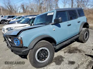 2023 Ford Bronco with VIN 1FMDE5DH1PLB44032, listed as a Copart auction lot 51039155 with 14,668 mi miles and Non Repairable. Bid and sale history available at carsss.com. Image 1.