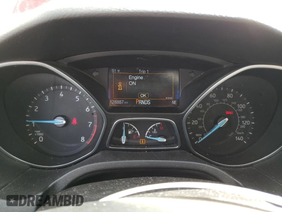 2015 Ford Focus Titanium с VIN 1FADP3N29FL215818, выставлен на аукционе Copart как лот 55442525 с пробегом 128 887 миль миль и Списание • Salvage title. История ставок и продаж доступна на DreamBid. Изображение 9.